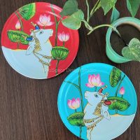 15. Pichwai Cow Plate ( Set of 2)
